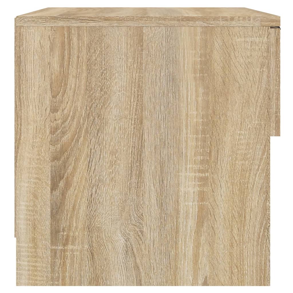 Nachtkastjes Bewerkt Hout Kleurig 2 Sonoma eiken