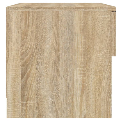 Nachtkastjes Bewerkt Hout Kleurig 2 Sonoma eiken
