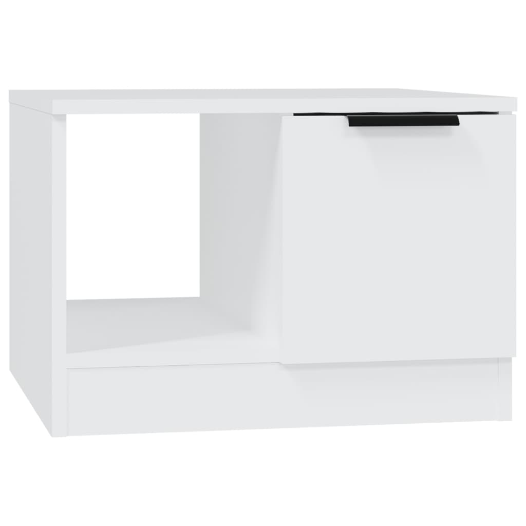 Salontafel 50X50X36 Cm Bewerkt Hout Wit
