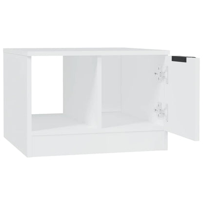 Salontafel 50X50X36 Cm Bewerkt Hout Wit