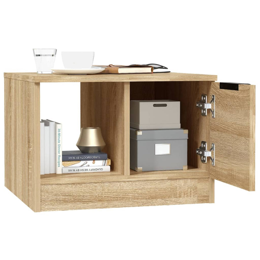 Salontafel 50X50X36 Cm Bewerkt Hout Kleurig Sonoma eiken