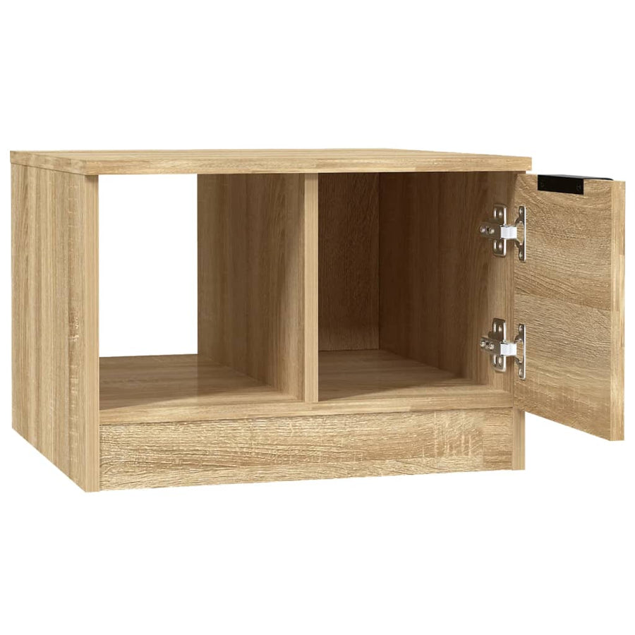 Salontafel 50X50X36 Cm Bewerkt Hout Kleurig Sonoma eiken