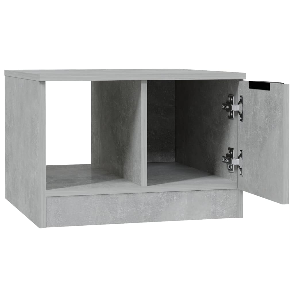Salontafel 50X50X36 Cm Bewerkt Hout Betongrijs