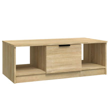 Salontafel 02X50X36 Cm Bewerkt Hout Kleurig Sonoma eiken