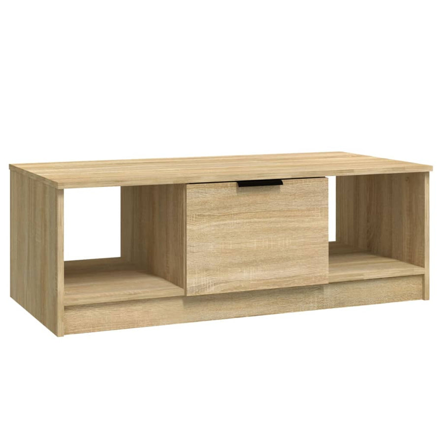 Salontafel 02X50X36 Cm Bewerkt Hout Kleurig Sonoma eiken