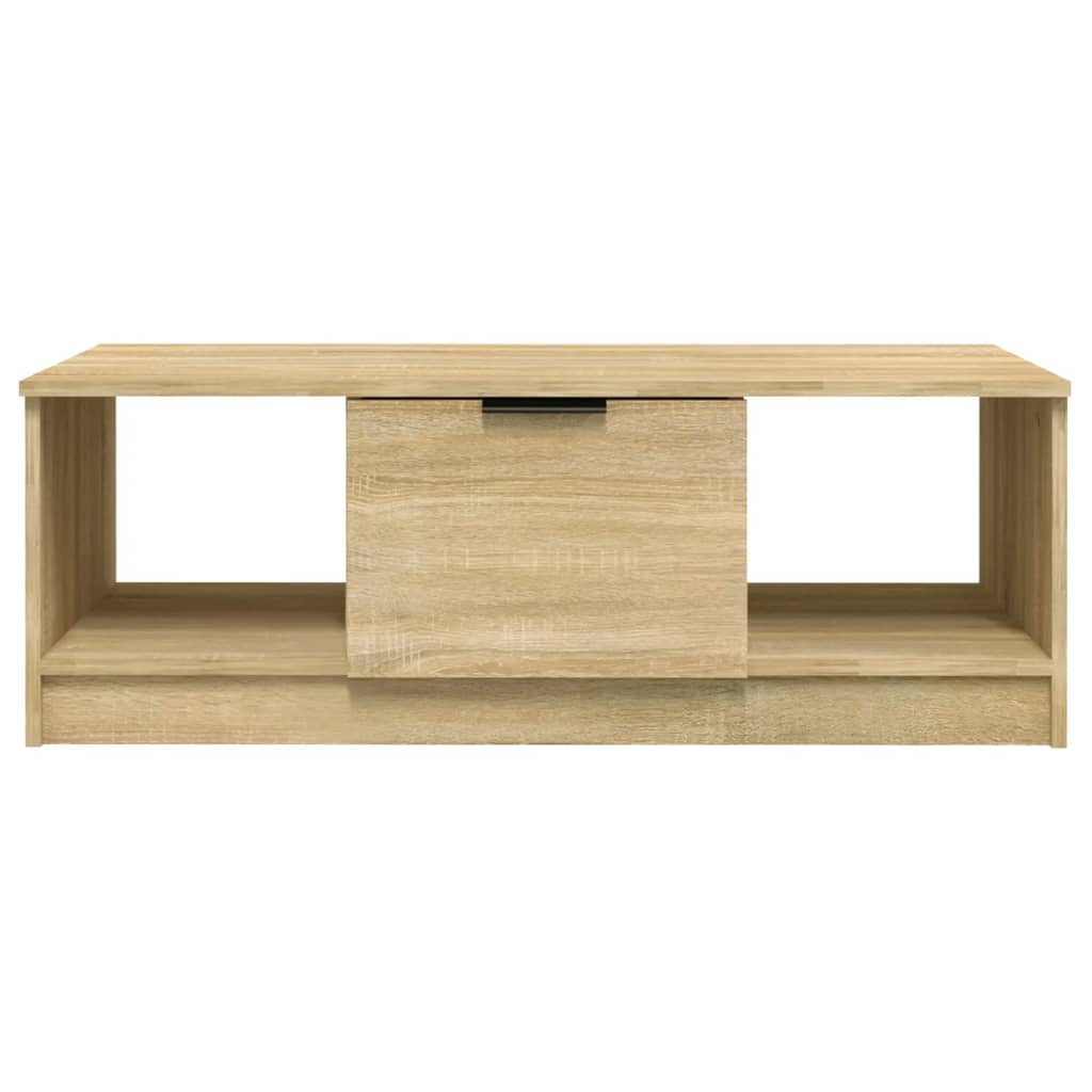 Salontafel 02X50X36 Cm Bewerkt Hout Kleurig Sonoma eiken