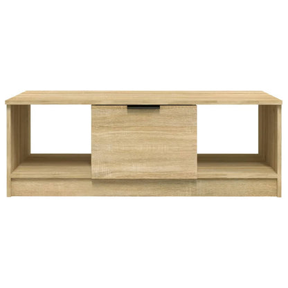Salontafel 02X50X36 Cm Bewerkt Hout Kleurig Sonoma eiken