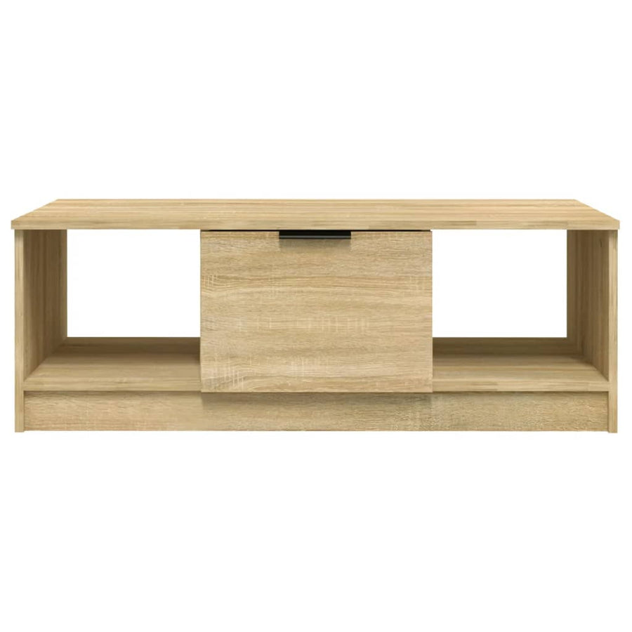 Salontafel 02X50X36 Cm Bewerkt Hout Kleurig Sonoma eiken