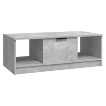Salontafel 102X50X36 Cm Bewerkt Hout Betongrijs
