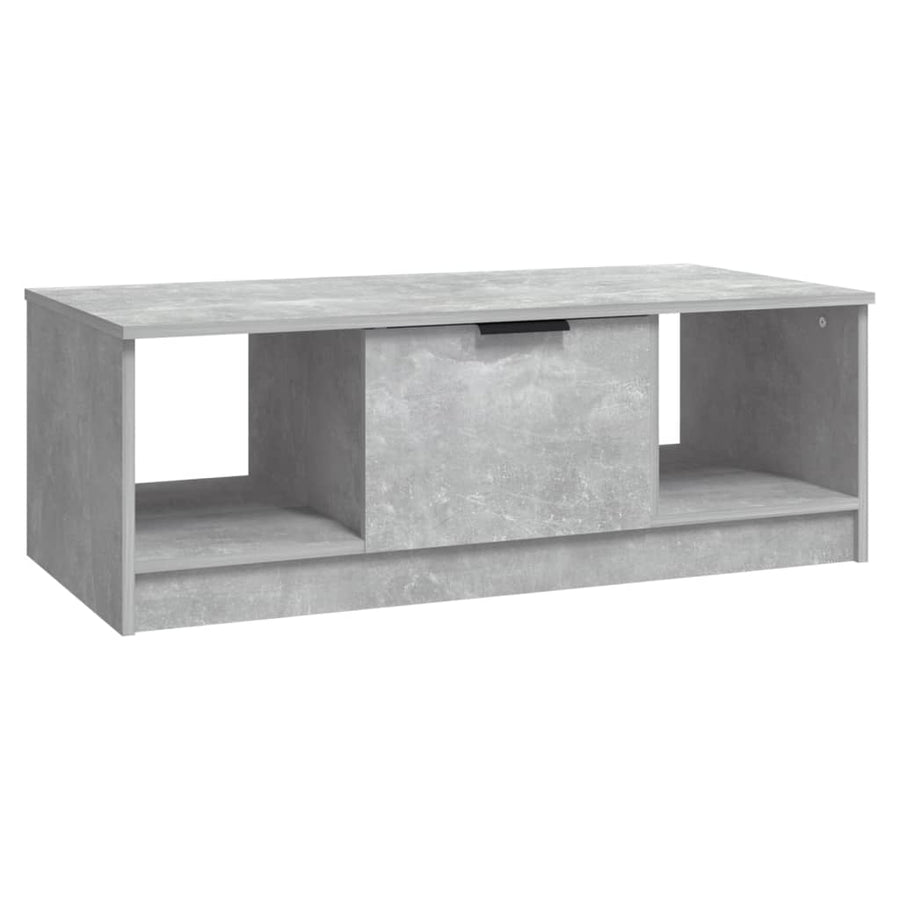 Salontafel 102X50X36 Cm Bewerkt Hout Betongrijs