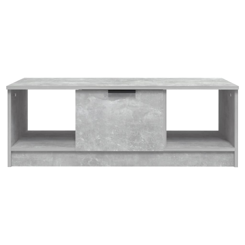 Salontafel 102X50X36 Cm Bewerkt Hout Betongrijs