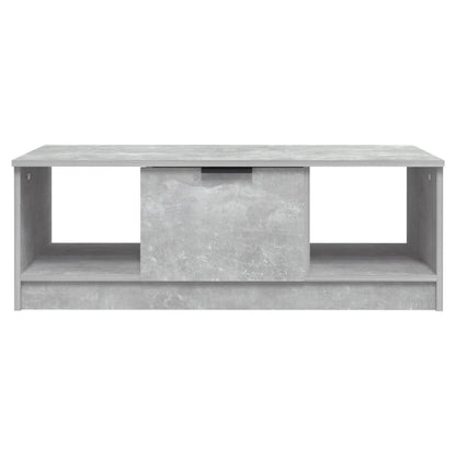 Salontafel 102X50X36 Cm Bewerkt Hout Betongrijs