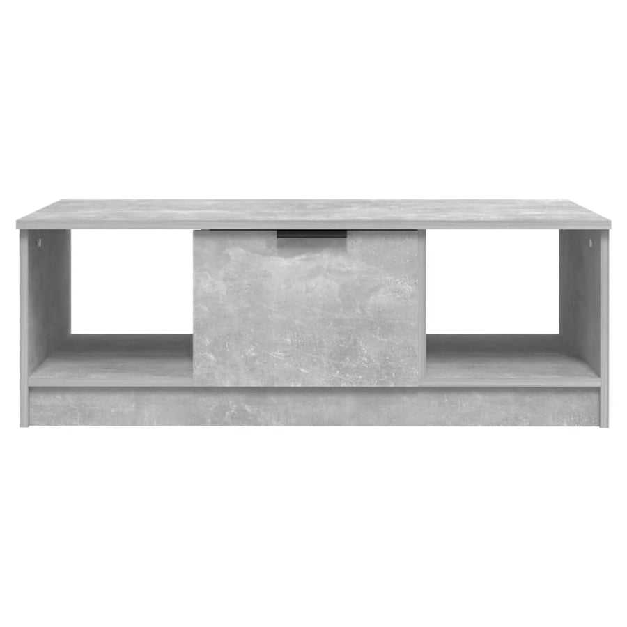 Salontafel 102X50X36 Cm Bewerkt Hout Betongrijs