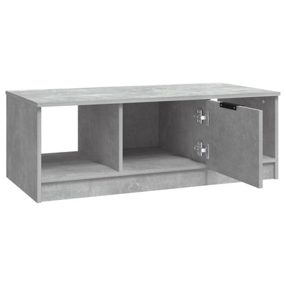 Salontafel 102X50X36 Cm Bewerkt Hout Betongrijs