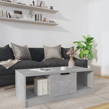 Salontafel 102X50X36 Cm Bewerkt Hout Betongrijs