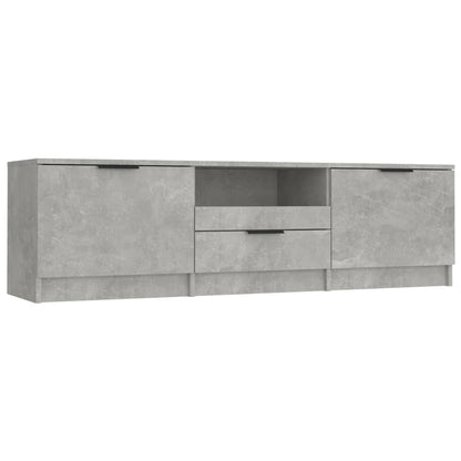 Tv-meubel 140x35x40 cm bewerkt hout betongrijs Betongrijs
