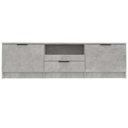 Tv-meubel 140x35x40 cm bewerkt hout betongrijs Betongrijs