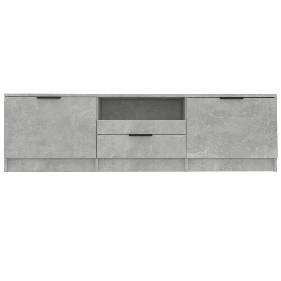 Tv-meubel 140x35x40 cm bewerkt hout betongrijs Betongrijs