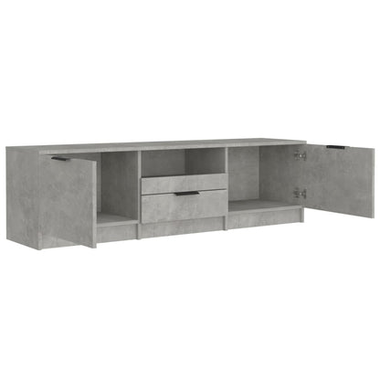 Tv-meubel 140x35x40 cm bewerkt hout betongrijs Betongrijs
