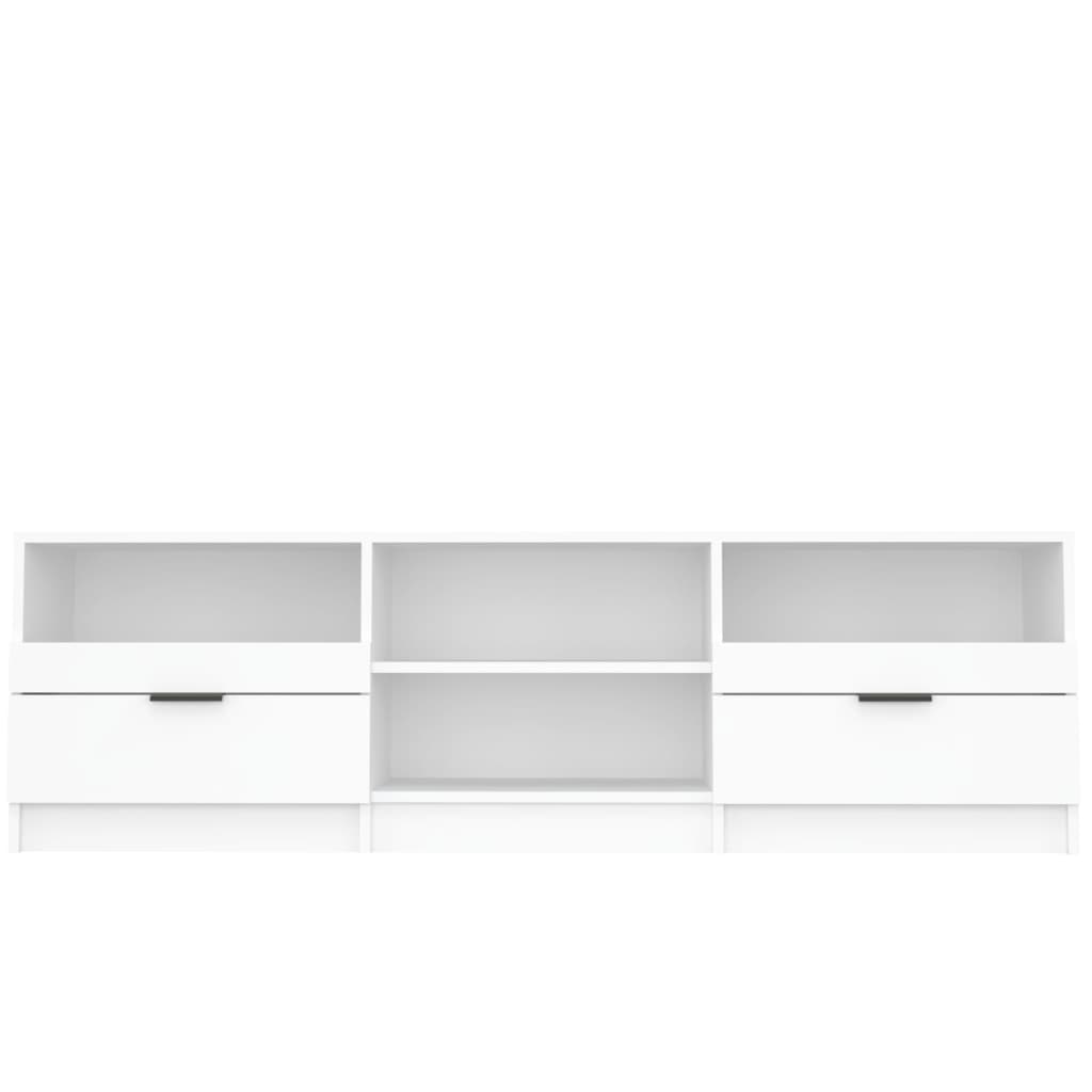 Tv-Meubel 50X33,5X45 Cm Bewerkt Hout Wit