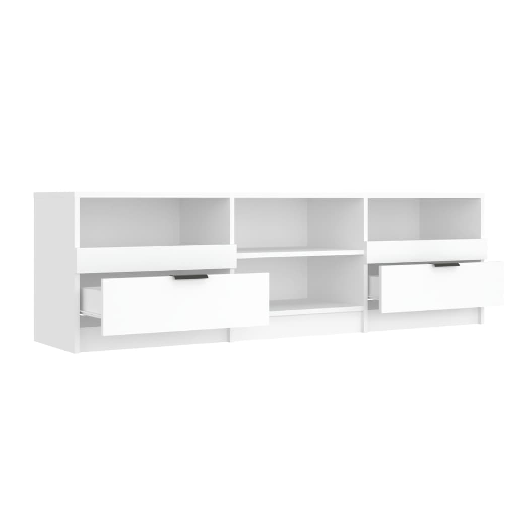 Tv-Meubel 50X33,5X45 Cm Bewerkt Hout Wit