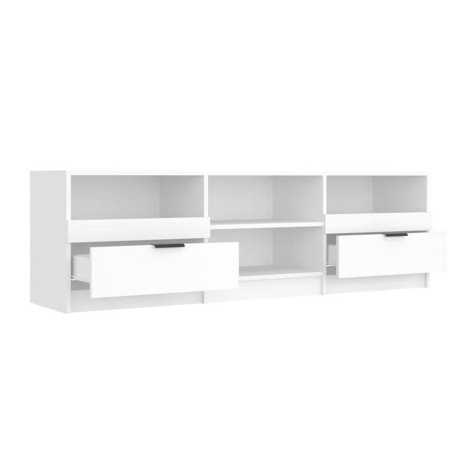 Tv-Meubel 50X33,5X45 Cm Bewerkt Hout Wit