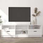 TV cabinet 150x33.5x45 cm engineered wood white
