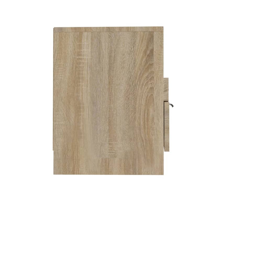 Tv-Meubel 50X33,5X45 Cm Bewerkt Hout Kleurig Sonoma eiken