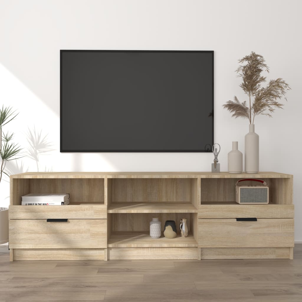 Tv-Meubel 50X33,5X45 Cm Bewerkt Hout Kleurig Sonoma eiken