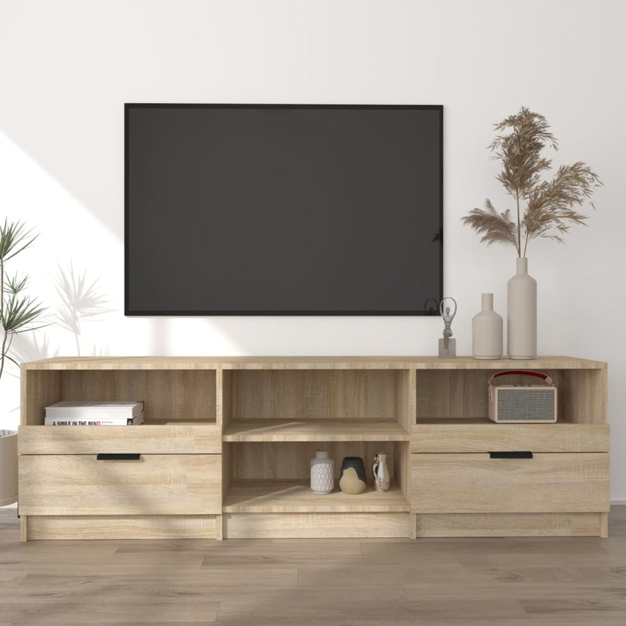 Tv-Meubel 50X33,5X45 Cm Bewerkt Hout Kleurig Sonoma eiken