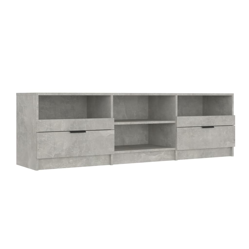 Tv-Meubel 50X33,5X45 Cm Bewerkt Hout Betongrijs