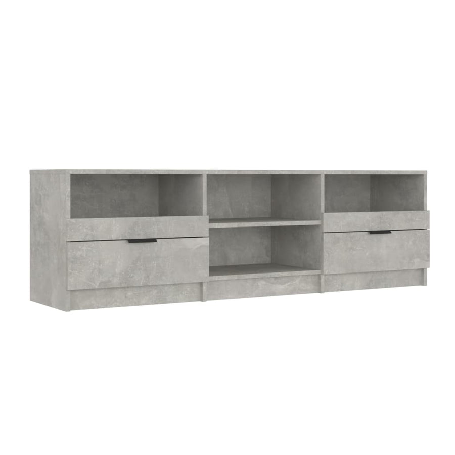 Tv-Meubel 50X33,5X45 Cm Bewerkt Hout Betongrijs