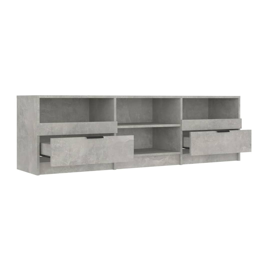 Tv-Meubel 50X33,5X45 Cm Bewerkt Hout Betongrijs