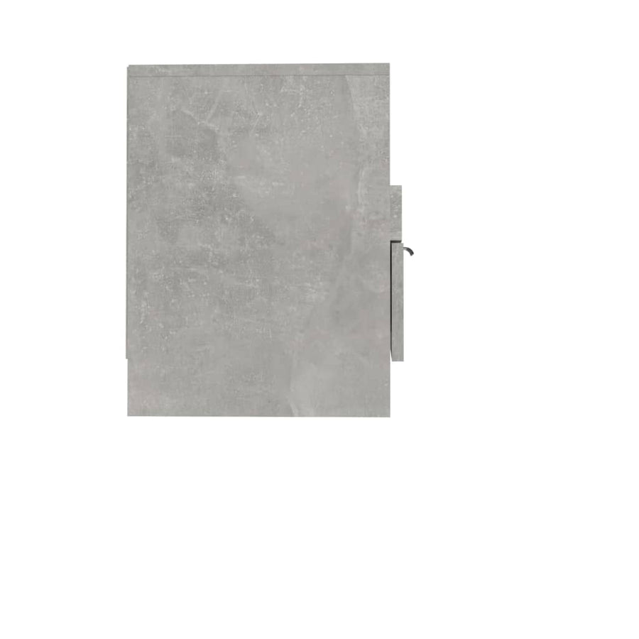 Tv-Meubel 50X33,5X45 Cm Bewerkt Hout Betongrijs