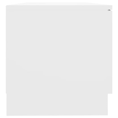 Tv-meubel 80x35x36,5 cm bewerkt hout wit 1 Wit