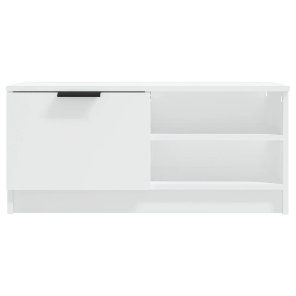 Tv-meubelen 2 st 80x35x36,5 cm bewerkt hout wit 2 Wit