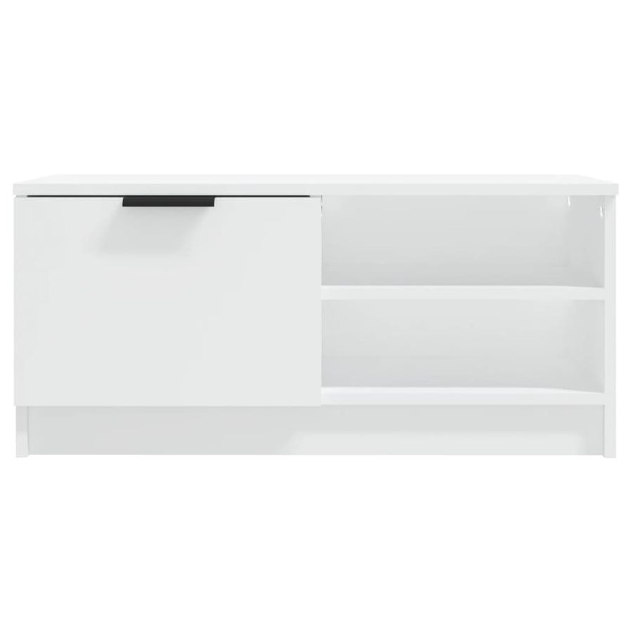 Tv-meubelen 2 st 80x35x36,5 cm bewerkt hout wit 2 Wit