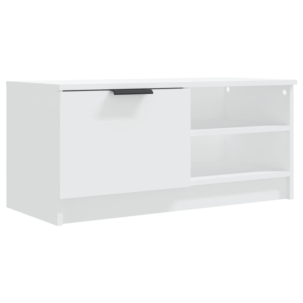 Tv-meubelen 2 st 80x35x36,5 cm bewerkt hout wit 2 Wit