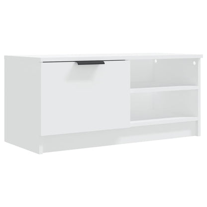 Tv-meubelen 2 st 80x35x36,5 cm bewerkt hout wit 2 Wit