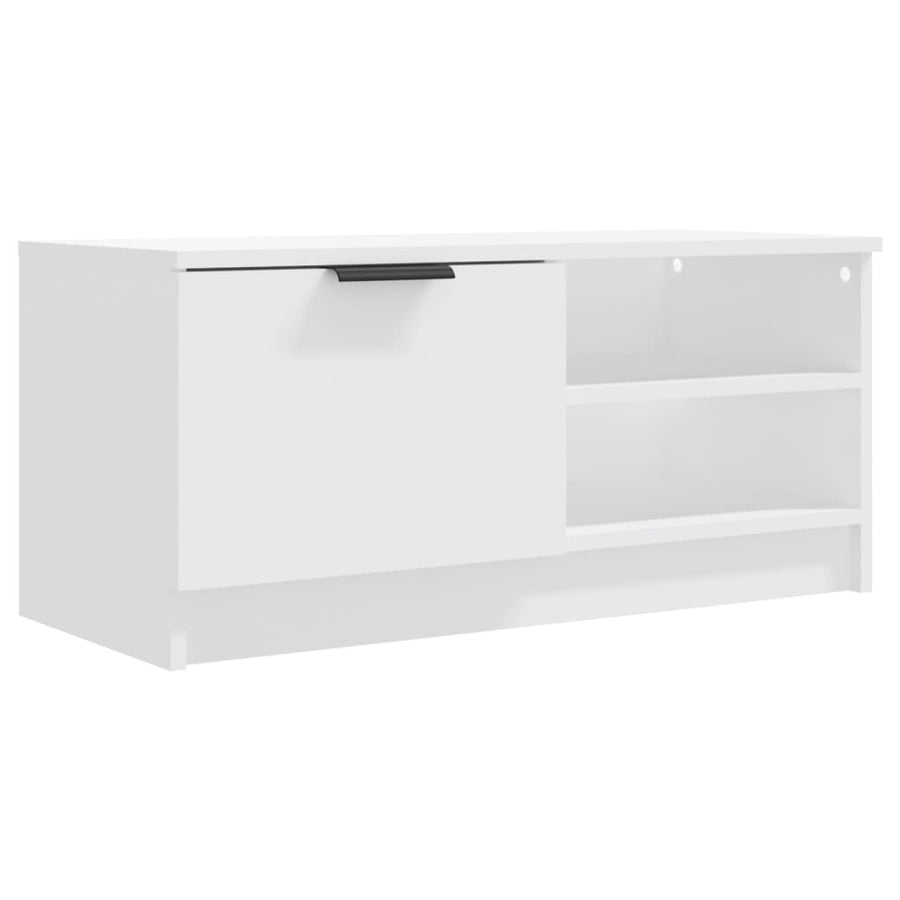 Tv-meubelen 2 st 80x35x36,5 cm bewerkt hout wit 2 Wit