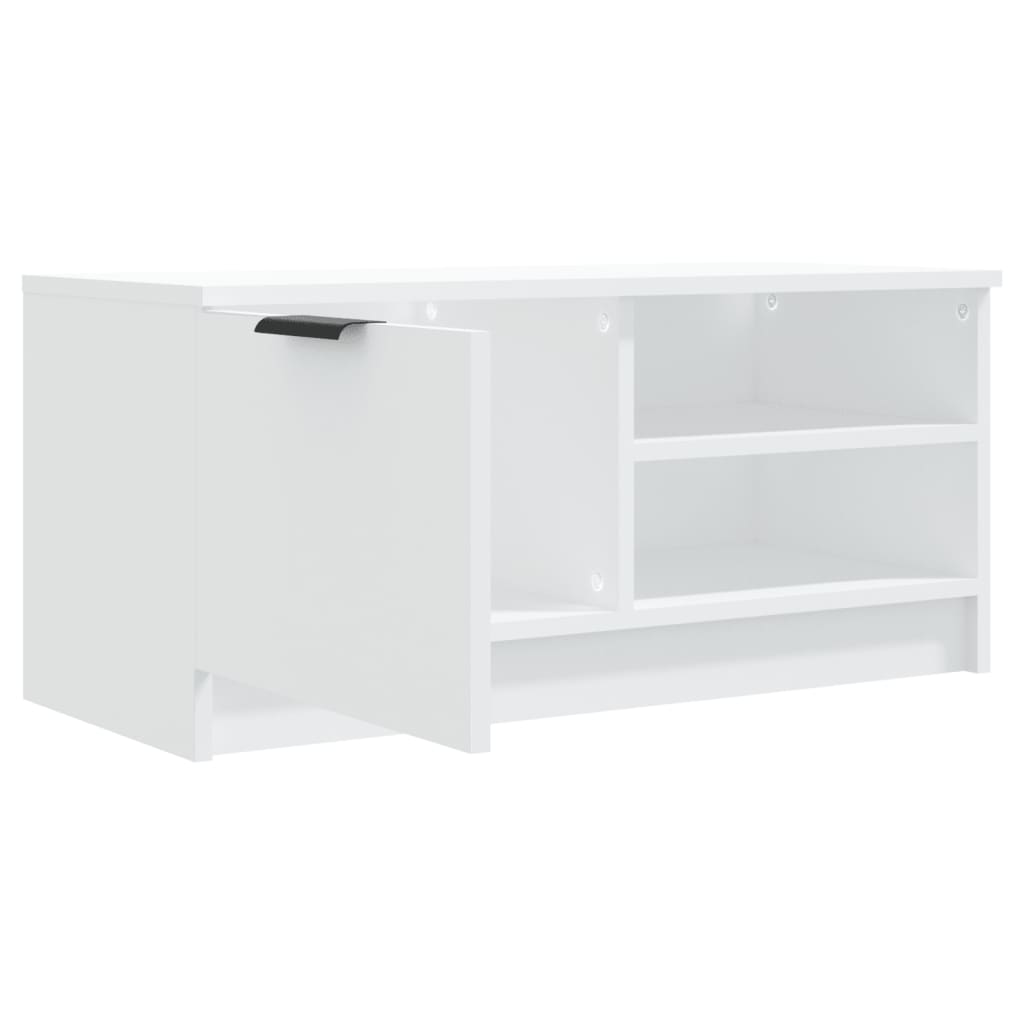 Tv-meubelen 2 st 80x35x36,5 cm bewerkt hout wit 2 Wit