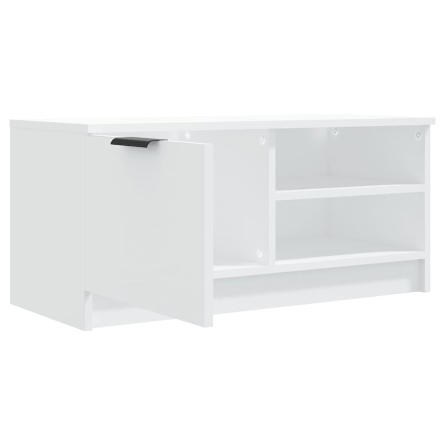 Tv-meubelen 2 st 80x35x36,5 cm bewerkt hout wit 2 Wit