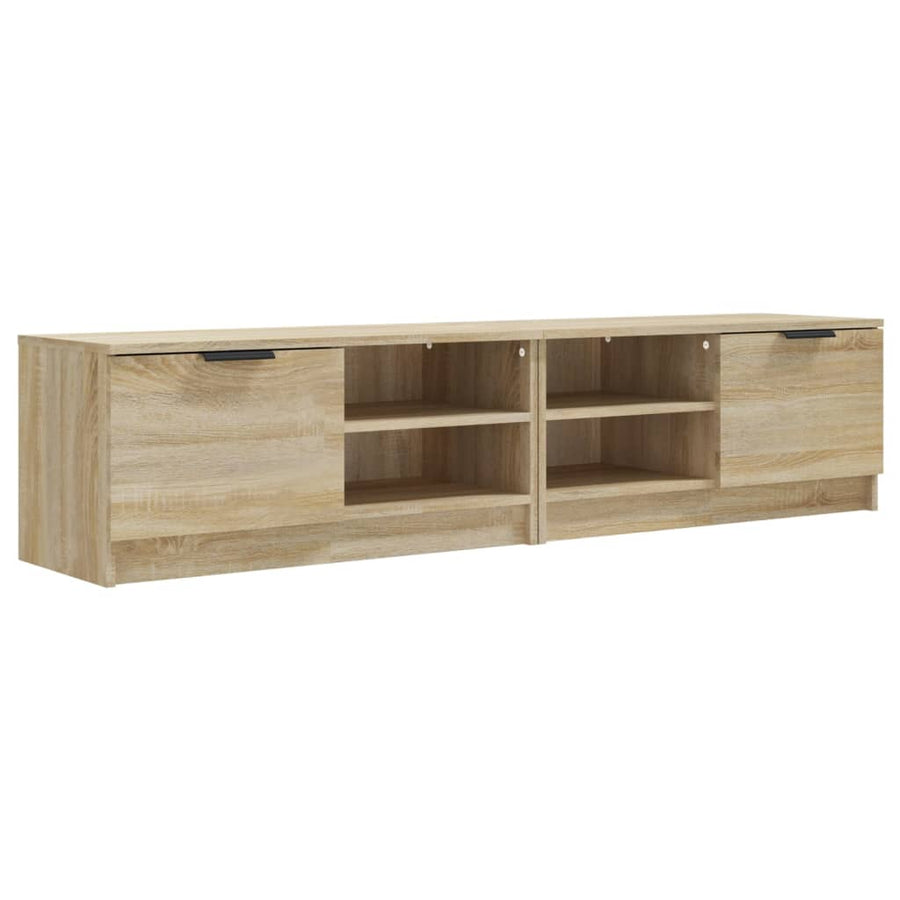 Tv-meubelen 2 st 80x35x36,5 cm bewerkt hout sonoma eikenkleurig 2 Sonoma eiken
