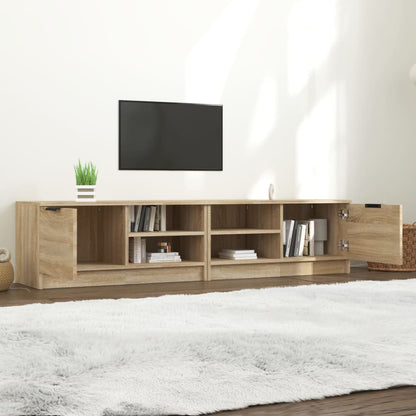 Tv-meubelen 2 st 80x35x36,5 cm bewerkt hout sonoma eikenkleurig 2 Sonoma eiken