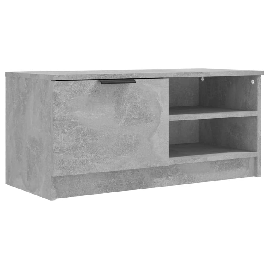 Tv-Meubel 80X35X36,5 Cm Bewerkt Hout 1 Betongrijs