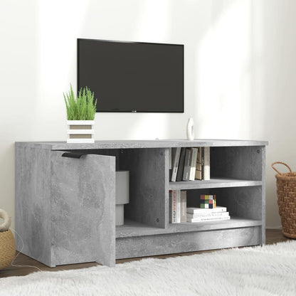 Tv-Meubel 80X35X36,5 Cm Bewerkt Hout 1 Betongrijs