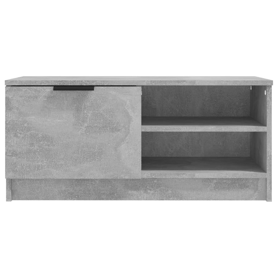Tv-Meubel 80X35X36,5 Cm Bewerkt Hout 1 Betongrijs