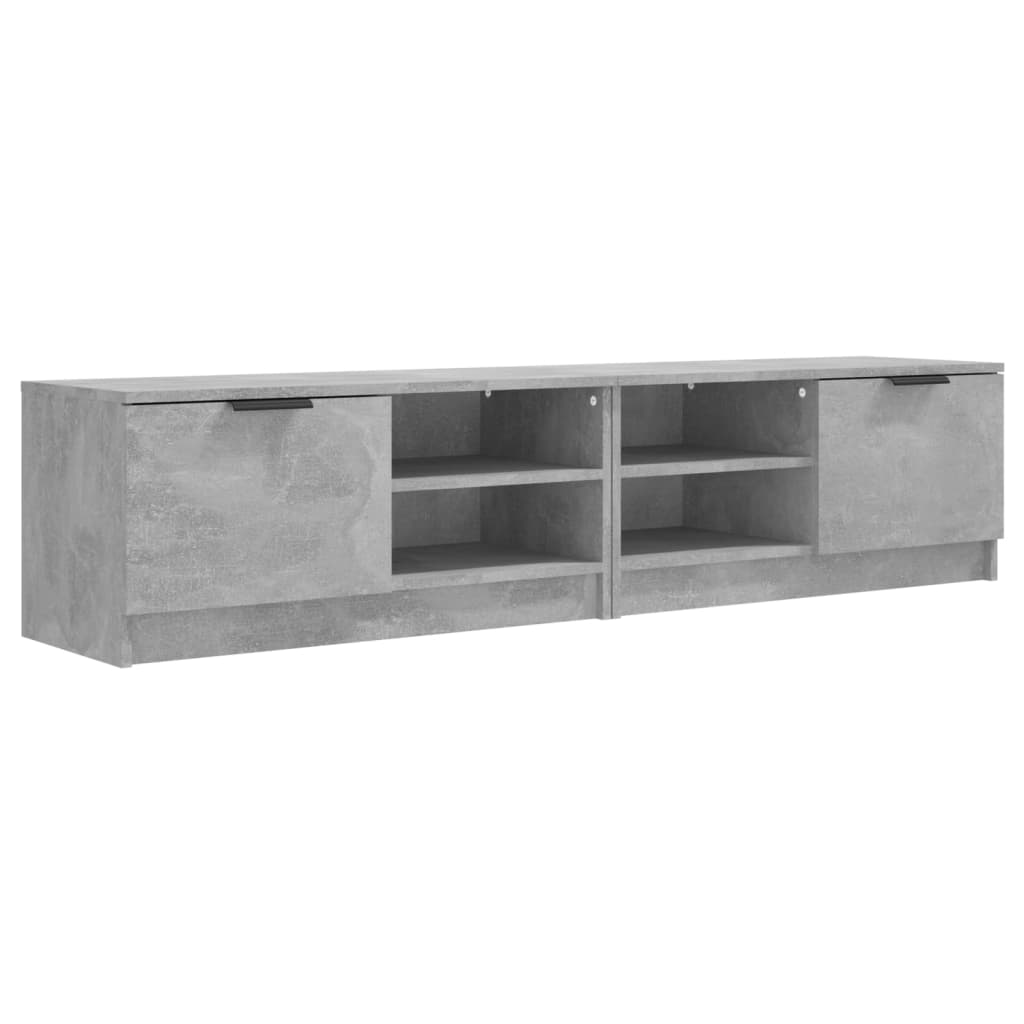 Tv-meubelen 2 st 80x35x36,5 cm bewerkt hout betongrijs 2 Betongrijs