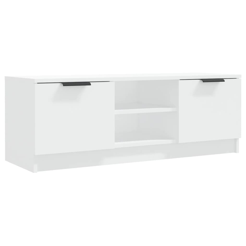 Tv-Meubel 02X35X36,5 Cm Bewerkt Hout Wit
