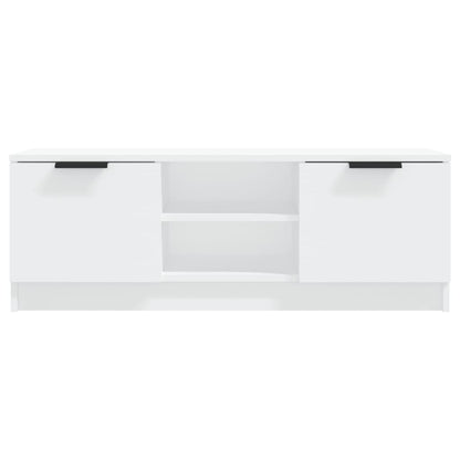 Tv-Meubel 02X35X36,5 Cm Bewerkt Hout Wit